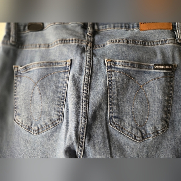 Calvin Klein Womens Slim Fit Jeans in Light Blue - Size 12 / 31 - Picture 7 of 7